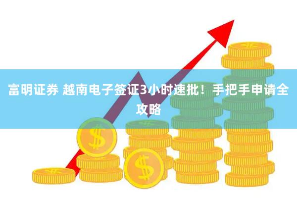 富明证券 越南电子签证3小时速批！手把手申请全攻略