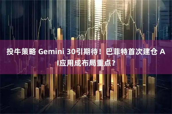 投牛策略 Gemini 30引期待！巴菲特首次建仓 AI应用成布局重点？